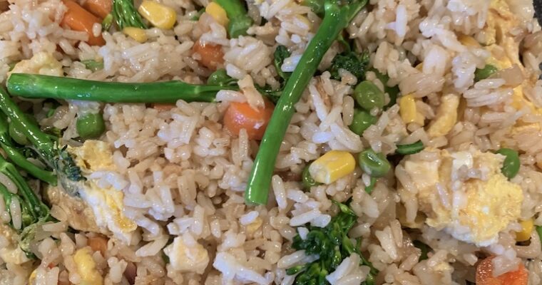 Homemade Fried Rice with veggies (Easy)